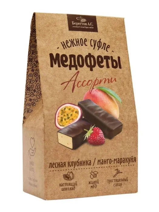  Берестов Медофеты Манго маракуйя и клубникой,150г    в Урюпинске