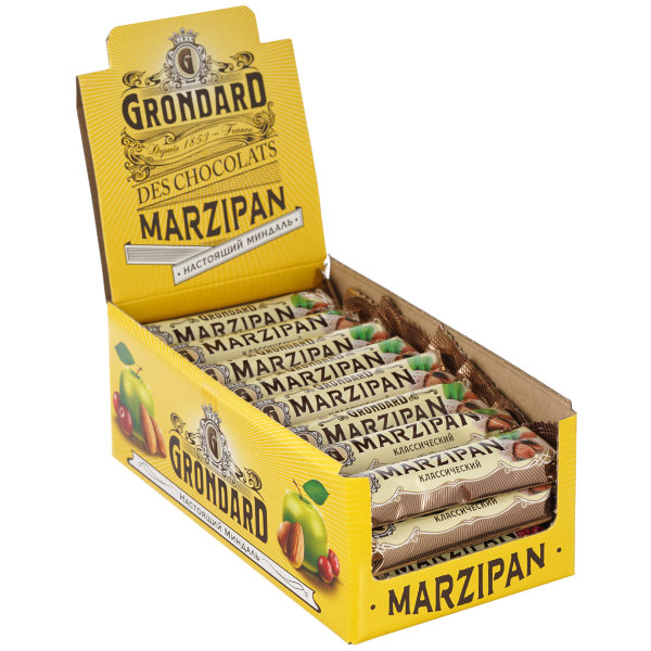 №1 TM Grondard     (9389) Батончики глазированные Марципановые Классика, (24шт по 50г)      в Урюпинске