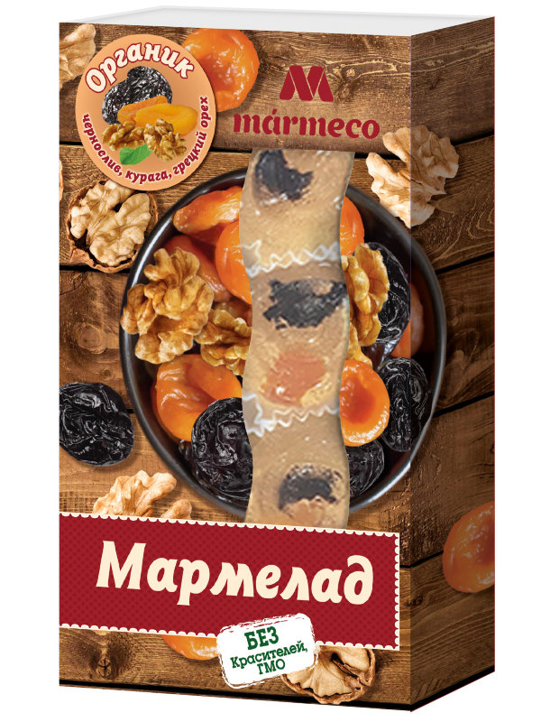 №2 Мармелад "Органик"  Курага, Чернослив, грецкий орех, 180г  в Урюпинске